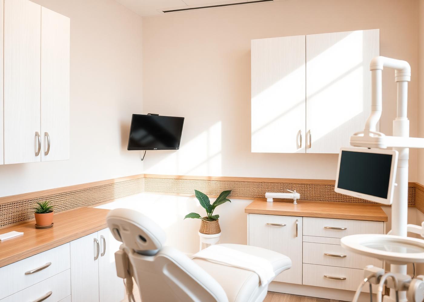 Hygiene room at Polo Dental in West Palm Beach prepared for a preventive dental visit